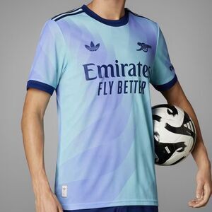 Adidas Arsenal Third 24/25 Men’s Size S-L Blue Purple Authentic Soccer Jersey